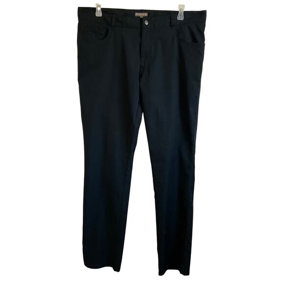 Peter Millar Men’s Crown Sport Black Business Casual Minimalist Pants -‎ 40/34